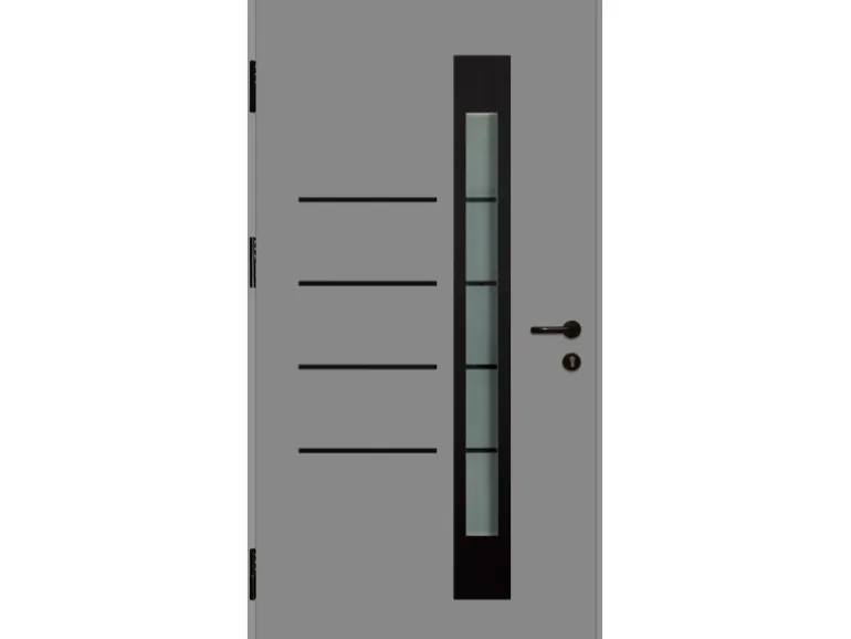 Splendoor Thermospace Sicherheits-Haustür Berlin Prime RC2 Grau 110x210 cm L