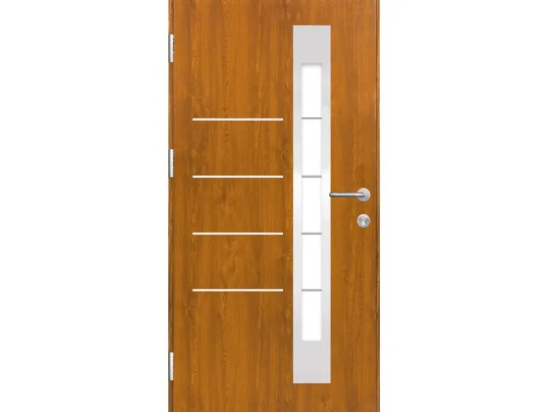 Splendoor Thermospace Sicherheits-Haustür Berlin Prime RC2K Gold.Oak 100x210cm L