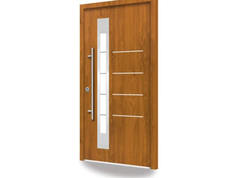 Splendoor Thermospace Sicherheits-Haustür Berlin Prime RC2K Gold.Oak 100x210cm L