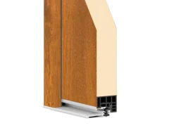 Splendoor Wohnungseingangstür BARI ACOUSTIC 44dB RC2 Links Golden Oak nach Maß