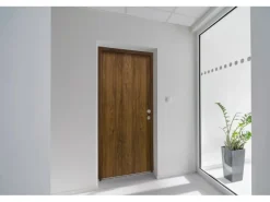 Splendoor Wohnungseingangstür BARI ACOUSTIC 44dB RC2 Rechts Nussbaum nach Maß