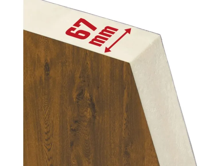 Splendoor Wohnungseingangstür BARI ACOUSTIC 44dB RC2 Rechts Nussbaum nach Maß