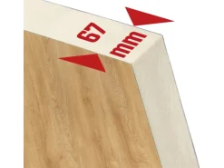 Splendoor Wohnungseingangstür BARI ACOUSTIC 44dB RC2 Rechts Eiche nach Maß