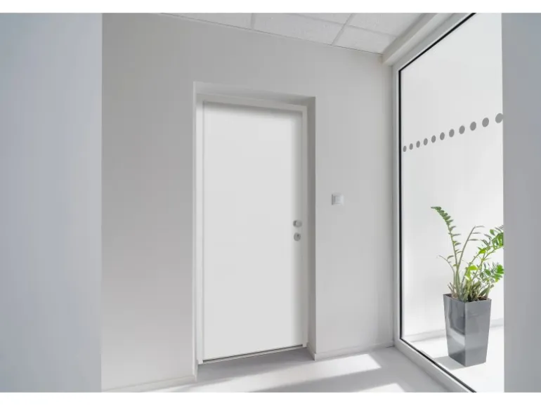 Splendoor Wohnungseingangstür BARI ACOUSTIC 44dB RC2 Rechts Weiß nach Maß