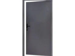 Stahl-Nebeneingangstür NS1 Anthrazit Nach Innen Öffnend 88 x 198 cm Anschlag L