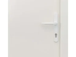 Stahl-Nebeneingangstür NS1 Weiß Nach Innen Öffnend 98 x 198 cm Anschlag R
