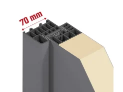 Stahl-Nebeneingangstür NS1 Weiß Nach Innen Öffnend 98 x 198 cm Anschlag R
