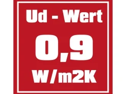 Stahl-Nebeneingangstür NS2 Weiß Nach Innen Öffnend 88 x 198 cm Anschlag L