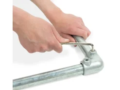 Stahlrohr 100 cm Ø 2,7 cm Schwarz matt zum Möbelbau