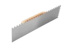 STAHLWERK Zweihand-Glättekelle 140 x 500 mm mit 10 mm Rechteckverzahnung