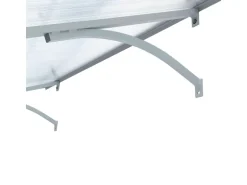 STARKEDACH Aluminiumrahmen Vordach Straight T-160 RAL 7035 Mit Polycarbonatbeschichtung