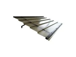 STARKEDACH DIAMONDS Aluminiumrahmen Vordach Straight T-150 8017 Mit Monolithischem Polycarbonatbeschichtung