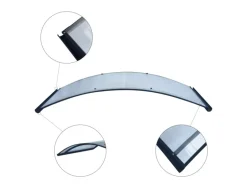 STARKEDACH RODEO Aluminiumrahmen Vordach R-150 RAL 7016 Gewölbt Mit Polycarbonatbeschichtung