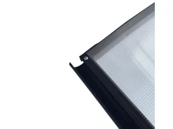 STARKEDACH RODEO Aluminiumrahmen Vordach R-150 RAL 7016 Gewölbt Mit Polycarbonatbeschichtung