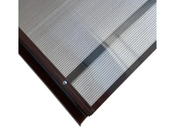 STARKEDACH RODEO Aluminiumrahmen Vordach R-150 RAL 8017 Gewölbt Mit Polycarbonatbeschichtung