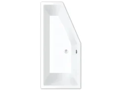 Steinkamp Raumsparbadewanne 180 x 80 cm Life Ausführung Rechts Weiß Matt