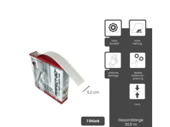 Strait-Flex Kantenprofil Perfect 90 Grad Rolle 30,5m Papier Weiß