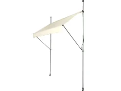 Svita Klemmmarkise Balkonmarkise Sonnenschutz Handkurbel ohne Bohren 150x200cm Beige
