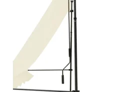 Svita Klemmmarkise Balkonmarkise Sonnenschutz Handkurbel ohne Bohren 150x200cm Beige