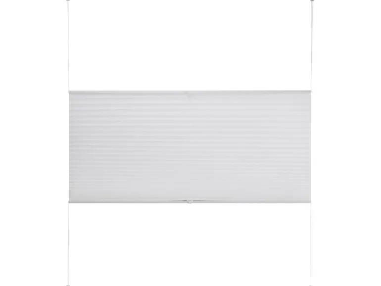 Tageslicht-Spannplissee Valeria 105 cm x 130 cm Weiß