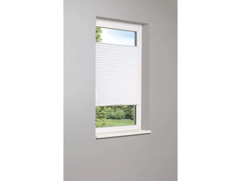 Tageslicht-Spannplissee Valeria 105 cm x 130 cm Weiß