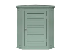 Teamson Home Eck Wandschrank Abnehmbar Salbeigrün Glancy Lamellentür