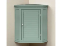 Teamson Home Eck Wandschrank Abnehmbar Salbeigrün Glancy Lamellentür