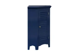 Teamson Home Eckschrank Freistehend Navy Glancy Lamellentür