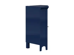 Teamson Home Eckschrank Freistehend Navy Glancy Lamellentür