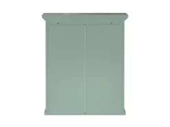 Teamson Home Wandschrank 2 Türen Salbeigrün Glancy Lamellenoptik