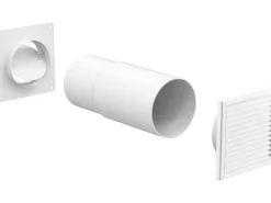 Teleskop-Mauerkasten Rundrohranschluss System 125