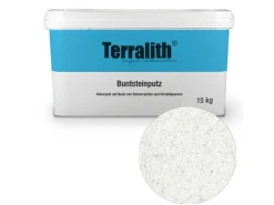 Terralith Buntsteinputz Mosaikputz 2mm -15 kg- BSP124 Weiss Grau