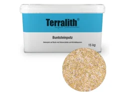 Terralith Buntsteinputz Mosaikputz 2mm -15 kg- BSP17 Weiss Gelb