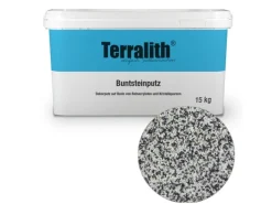 Terralith Buntsteinputz Mosaikputz 2mm -15 kg- BSP142 Weiss Grün Schwarz