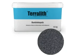Terralith Buntsteinputz Mosaikputz 2mm -15 kg- BSP36 Grau Anthrazit
