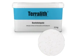 Terralith Buntsteinputz Mosaikputz 1mm -15 kg- BSP1123 Weiss Gold
