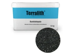 Terralith Buntsteinputz Mosaikputz 2mm -15 kg- BSP116 Grau Schwarz