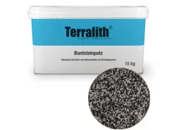 Terralith Buntsteinputz Mosaikputz 2mm -15 kg- BSP10 Weiss Grau Schwarz