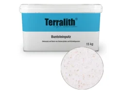 Terralith Buntsteinputz Mosaikputz 1mm -15 kg- BSP1078 Weiss Gold
