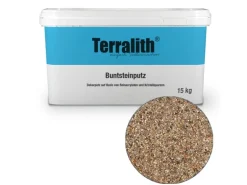 Terralith Buntsteinputz Mosaikputz 2mm -15 kg- BSP24 Weiss Beige Braun