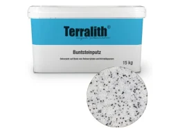 Terralith Buntsteinputz Mosaikputz 2mm -15 kg- BSP01 Weiss Schwarz