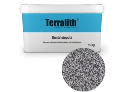 Terralith Buntsteinputz Mosaikputz 1mm -15 kg- BSP1002 Weiss Grau Schwarz