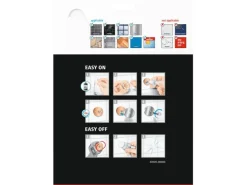 Tesa Aluxx Eckduschkorb Schwarz Matt inkl. Klebelösung