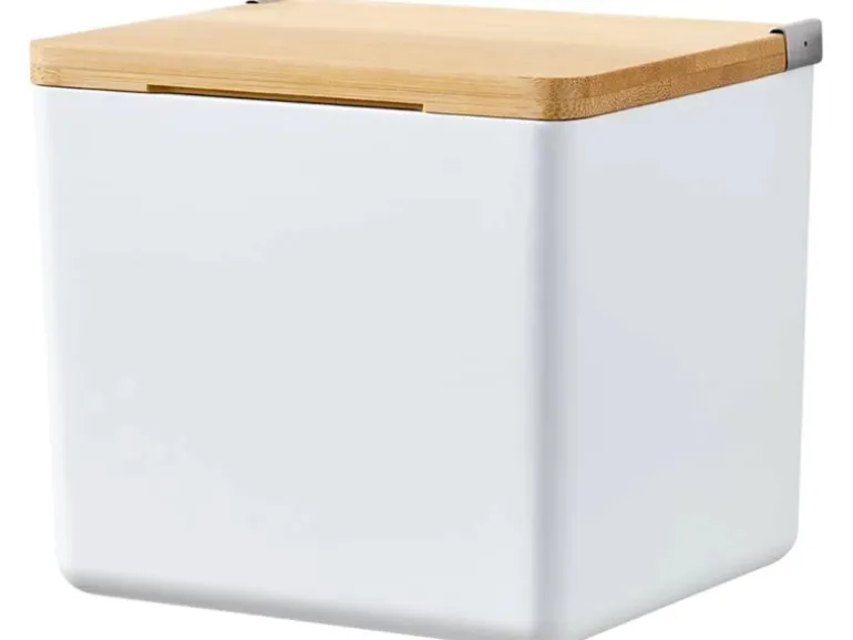 Tesa Baboo Aufbewahrungsbox Small Weiß mit Deckel