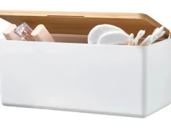 Tesa Baboo Aufbewahrungsbox Medium Weiß mit Deckel