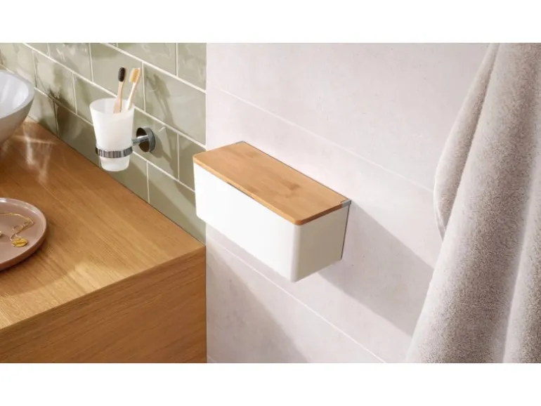 Tesa Baboo Aufbewahrungsbox Medium Weiß mit Deckel