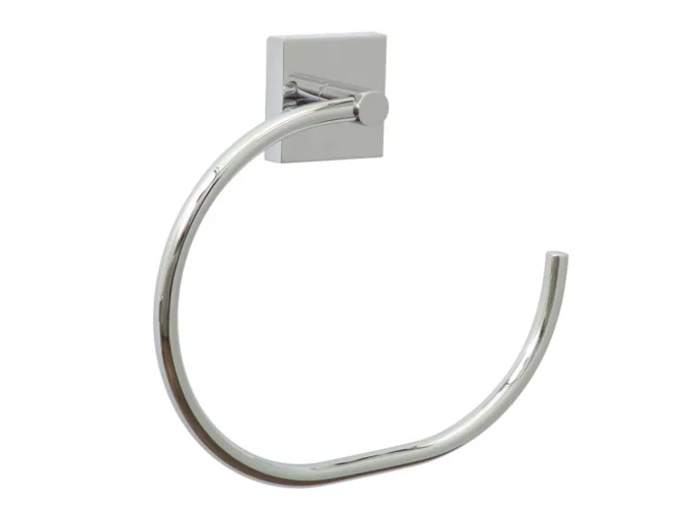 tesa® EKKRO Handtuchring, Metall, verchromt, inkl. Klebelösung, 175mm x 195mm x