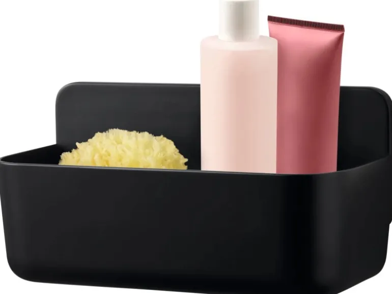 Tesa Lavaa Duschkorb Medium Schwarz