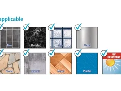 tesa® LOXX Hakenleiste, verchromt, inkl. Klebelösung