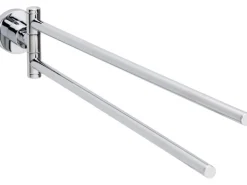 tesa® LOXX Handtuchhalter zum Kleben, zweiarmig, verchromt, inkl. Klebelösung